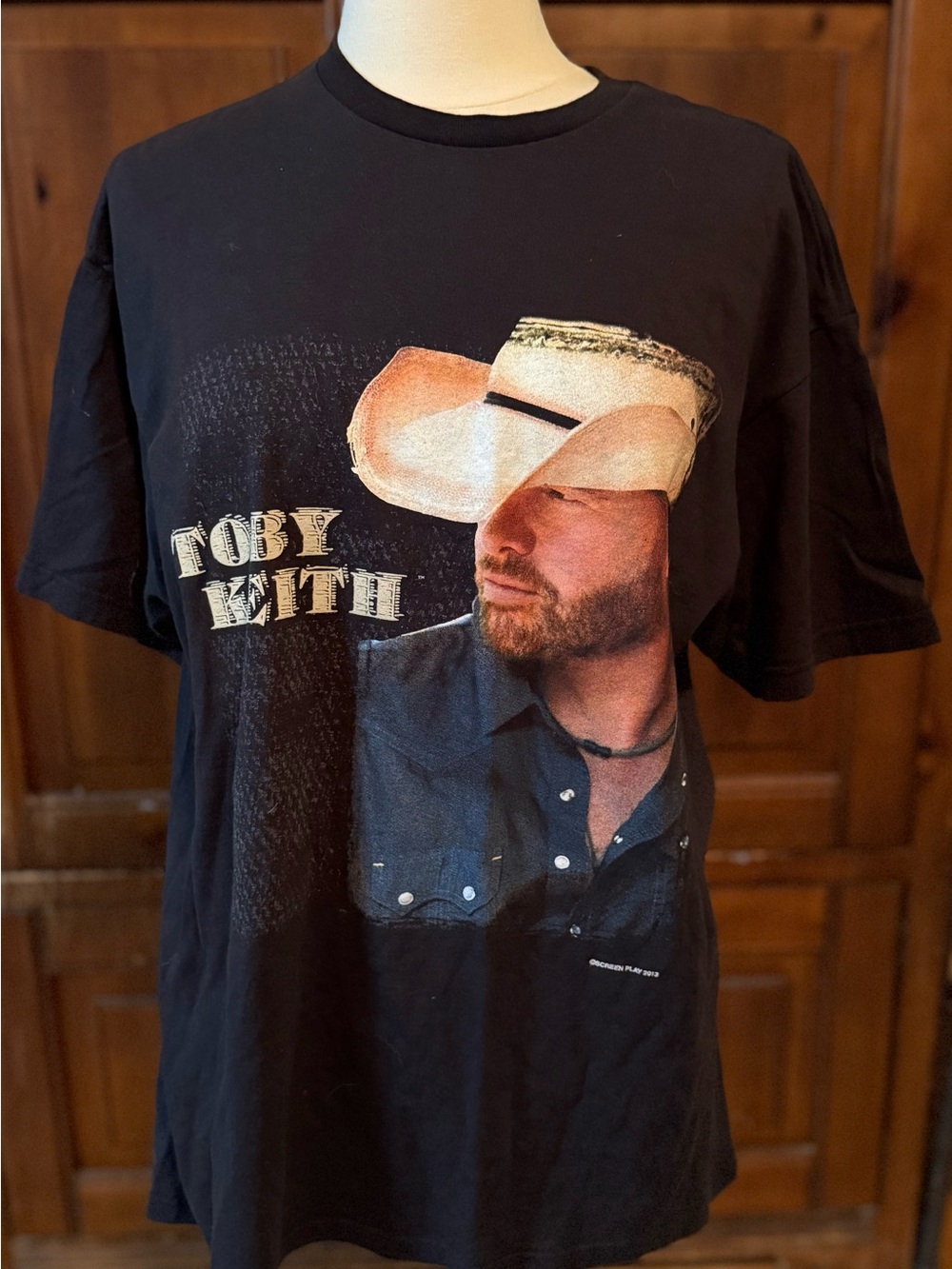 Toby Keith Hammer Down Tour Graphic T-Shirt Black Size XL Country Music Tee